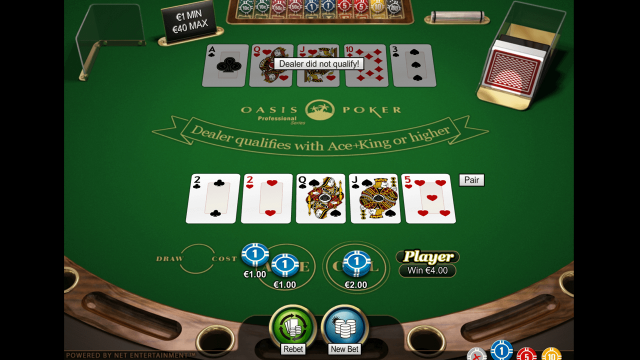 Игровой интерфейс Oasis Poker Professional Series 7