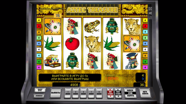 Игровой интерфейс Aztec Treasure 6